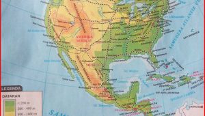 Peta Atlas Amerika Utara dan Amerika Tengah 2018