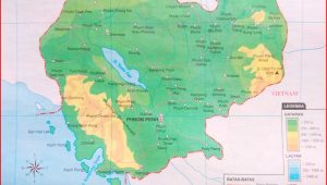 Peta Atlas Negara Kamboja 2018