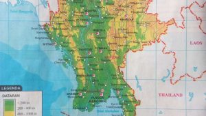 Peta Negara Myanmar 2018
