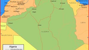 Peta Aljazair atau Algeria