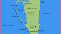 Peta Gibraltar
