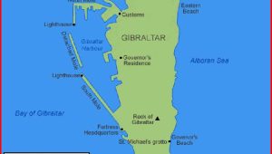 Peta Gibraltar
