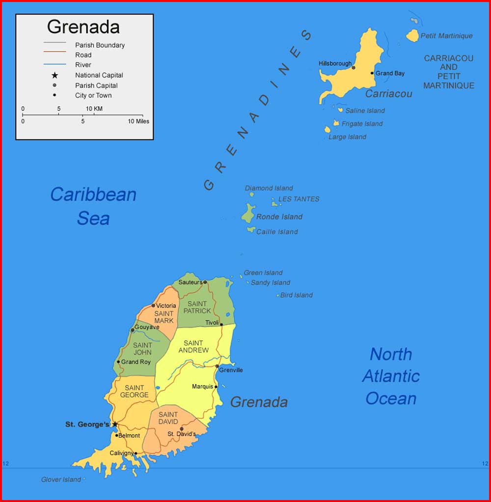 Peta Grenada