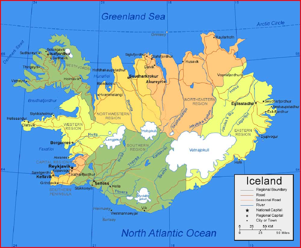 Iceland Map