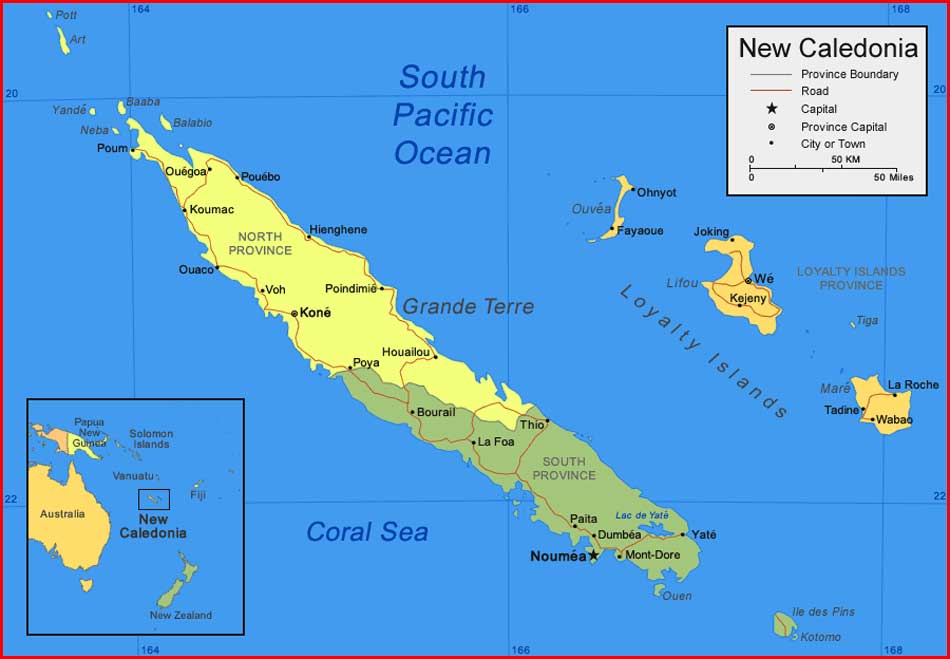 Peta Kaledonia Baru