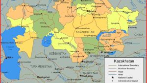 Peta Kazakhstan