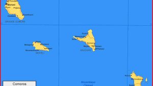 Peta Kepulauan Komoro