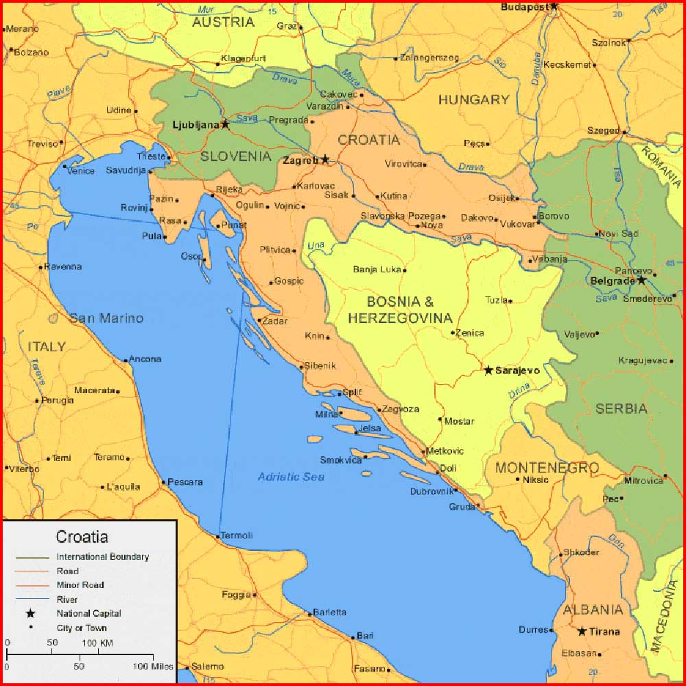 Croatia Map