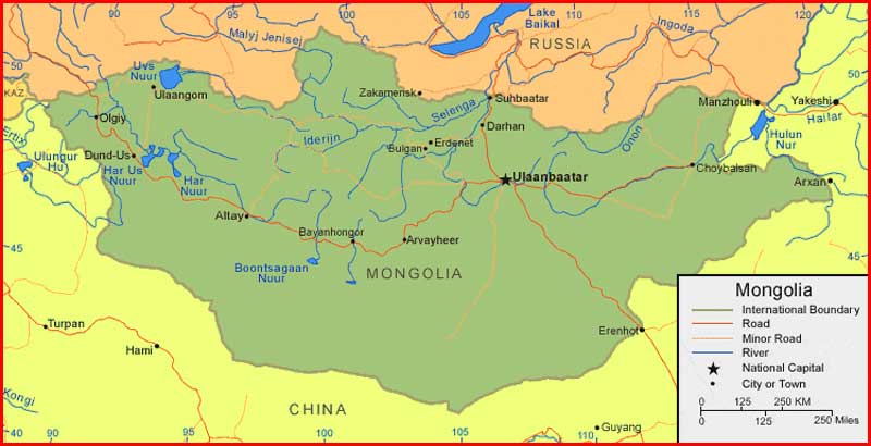 Peta Mongolia