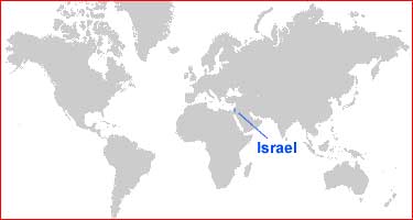 Peta letak Israel Gambar Peta letak Israel