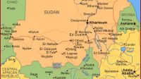 Peta Sudan dan Sudan Selatan
