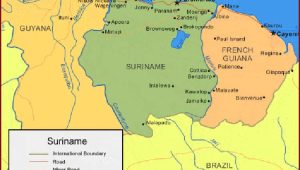 Peta Suriname