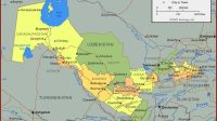 Peta Uzbekistan