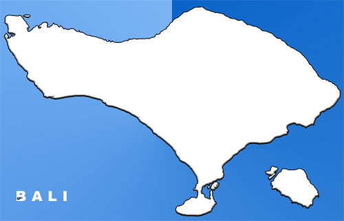 Bali blank map image: Bali blank map