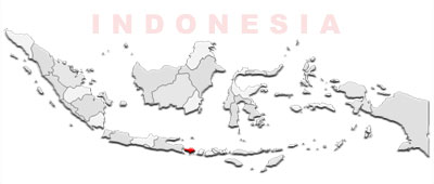 Bali map location image: Bali map location