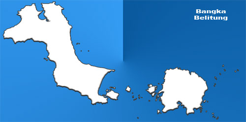 Bangka Belitung blank map image: Bangka Belitung blank map