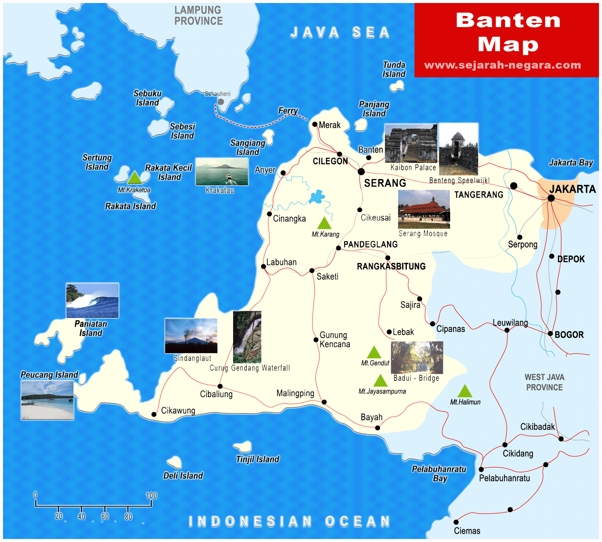 Banten Map High Resolution