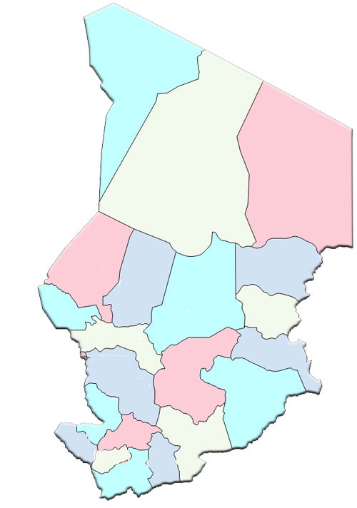 Blank Color Chad Map image: Blank Color Chad Map