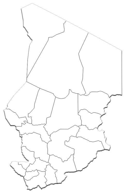 Blank White Chad Map image: Blank White Chad Map
