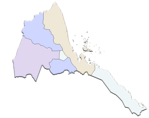 Blank color Eritrea Map image: Blank color Eritrea Map