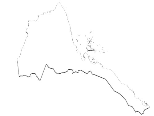 Blank white Eritrea Map image: Blank white Eritrea Map