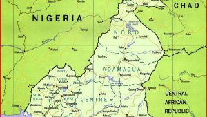 Cameroon-map Cameroon map
