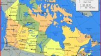 Canada Map of Provinces and Rivers