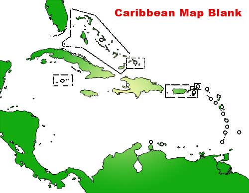 image: Caribbean Map Blank Caribbean Map Blank