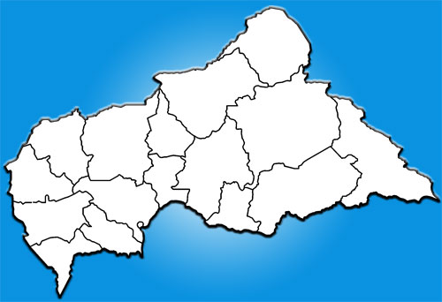 Central African Republic blank Map white image: Central African Republic blank Map white