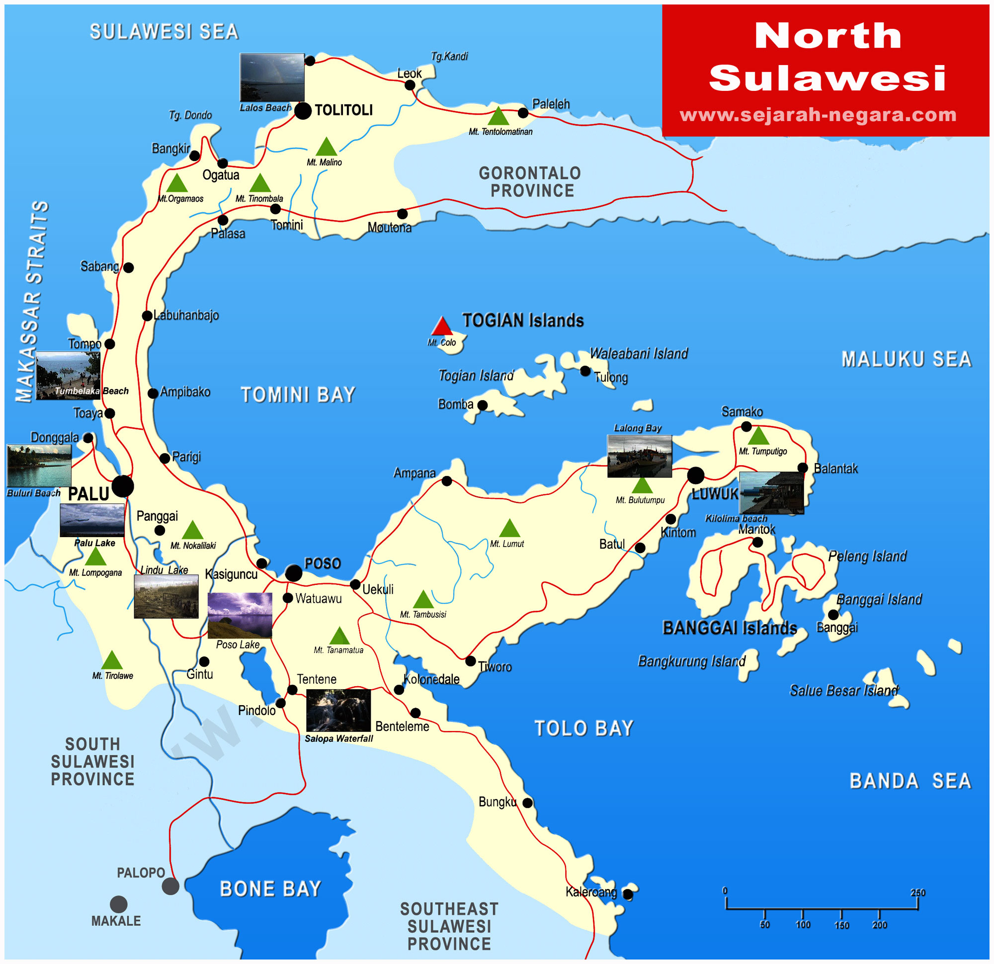 Central Sulawesi Map High Resolution