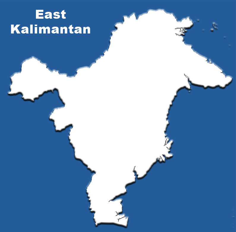 East Kalimantan Blank Map image: East Kalimantan Blank Map