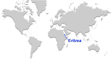 Eritrea Map location image: Eritrea Map location