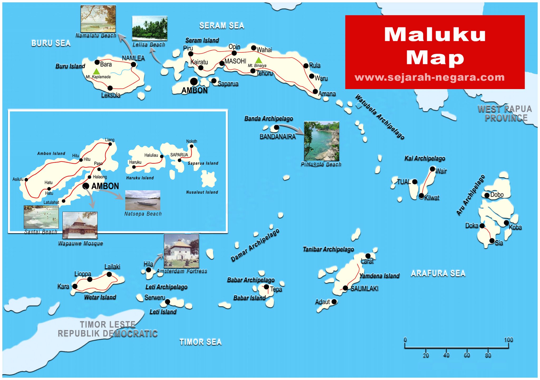 Maluku Map High Resolution