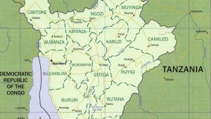 Map-of-Burundi Map of Burundi