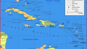 Map-of-Caribbean-Islands Map of Caribbean Islands