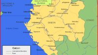 Map of Gabon