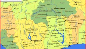 Map-of-Ghana Map of Ghana