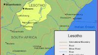 Map of Lesotho