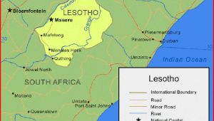 Map-of-Lesotho Map of Lesotho