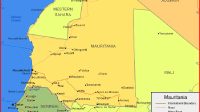 Map of Mauritania