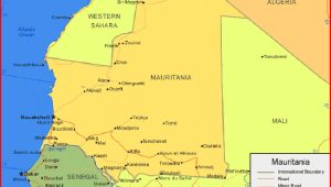 Map-of-Mauritania Map of Mauritania