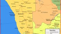 Map of Namibia