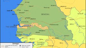 Map-of-Senegal Map of Senegal