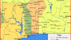 Map-of-Togo Map of Togo