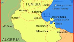 Map-of-Tunisia Map of Tunisia