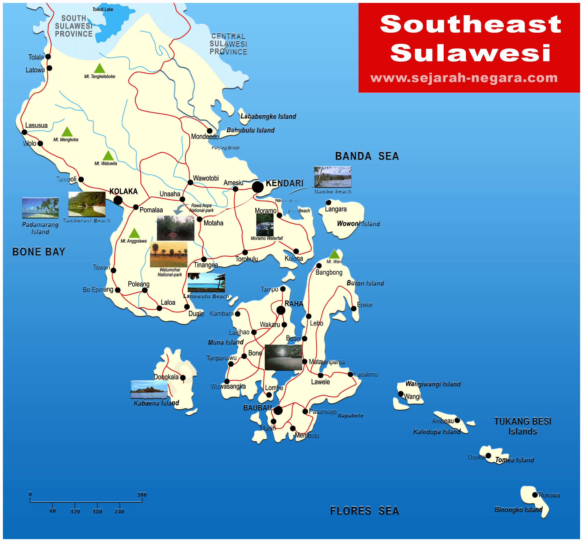 Southeast Sulawesi Map High Resolution