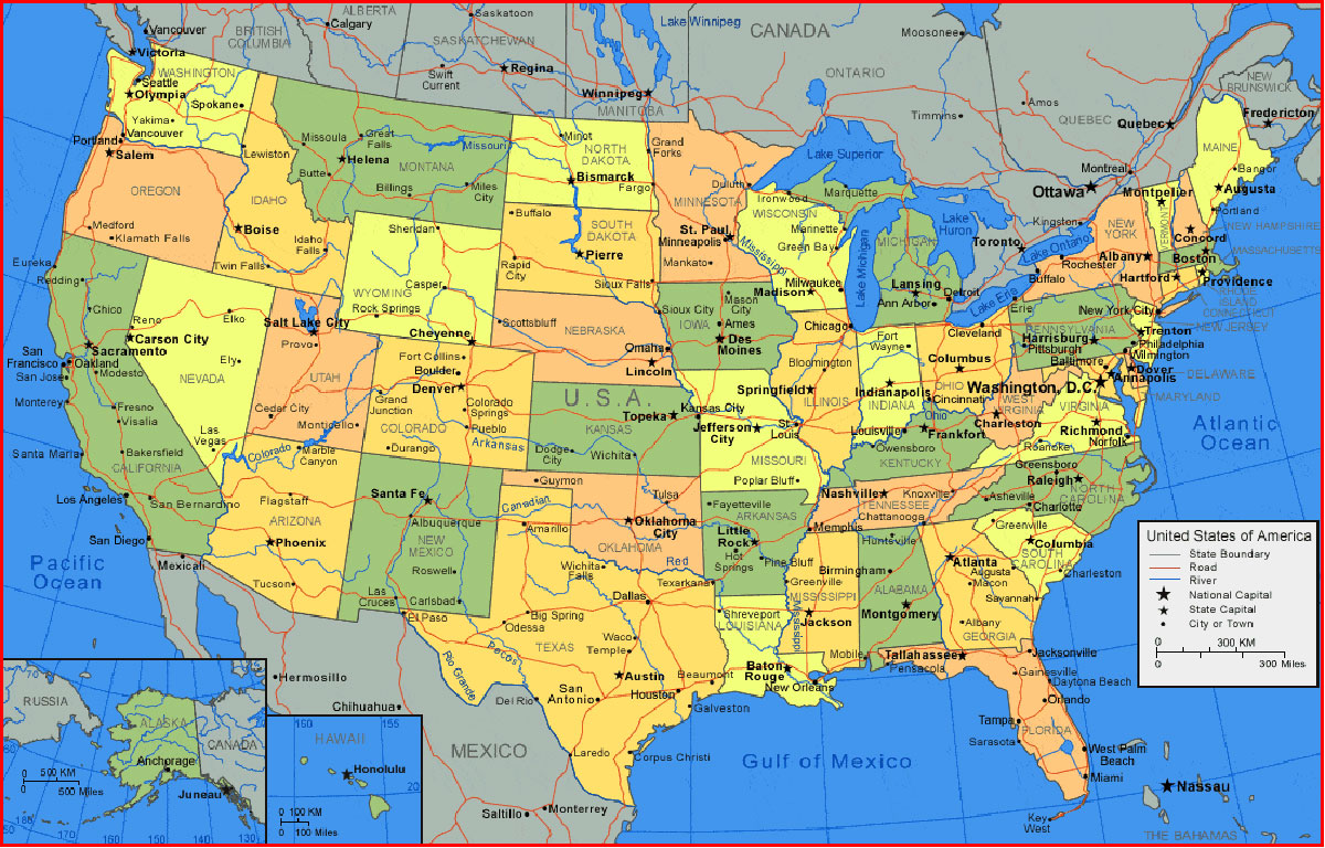 United States Map Political Regions