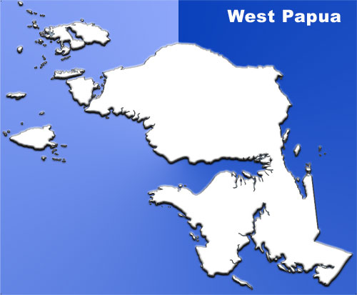 West Papua Blank Map image: West Papua Blank Map