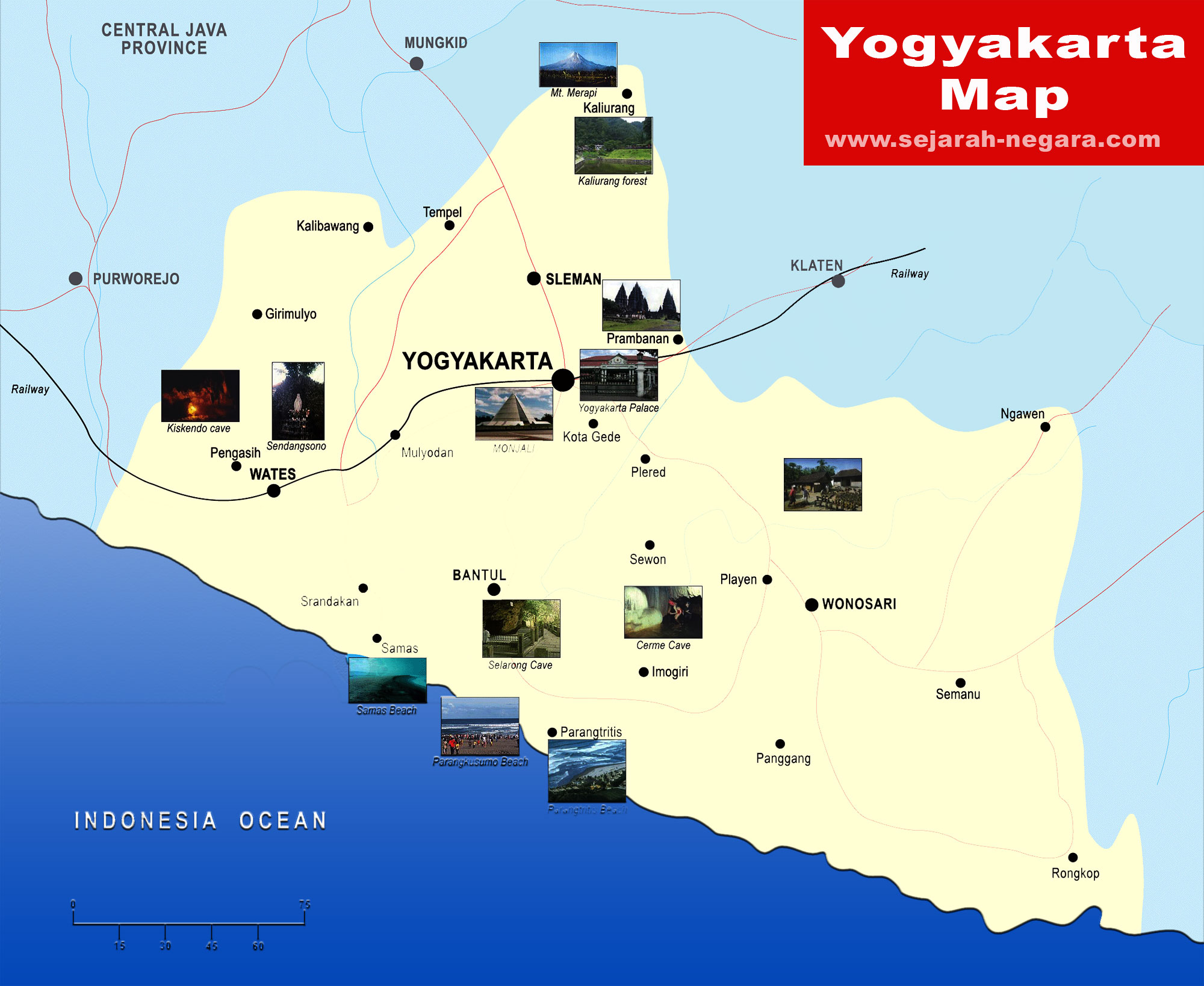 Yogyakarta Map High Resolution