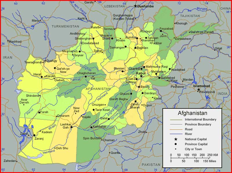 Afghanistan Map World